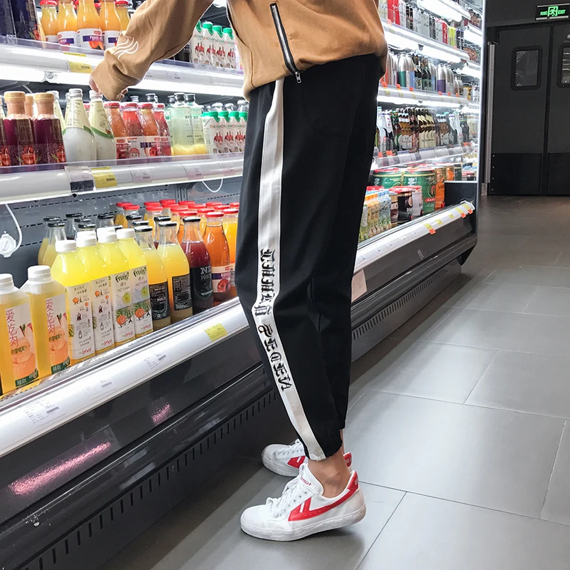 2017 Демисезонный Новое поступление Мода Досуг сбоку полосой украшения свободные