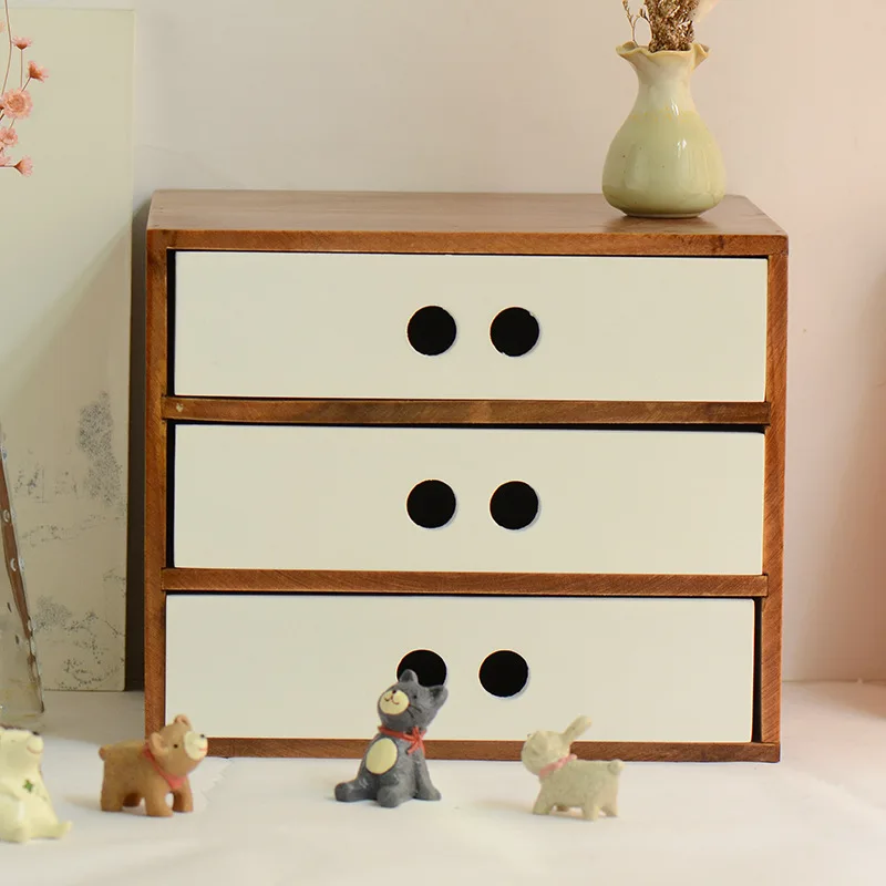 DIY деревянный ящик косметический Органайзер для макияжа чехол хранения вставка