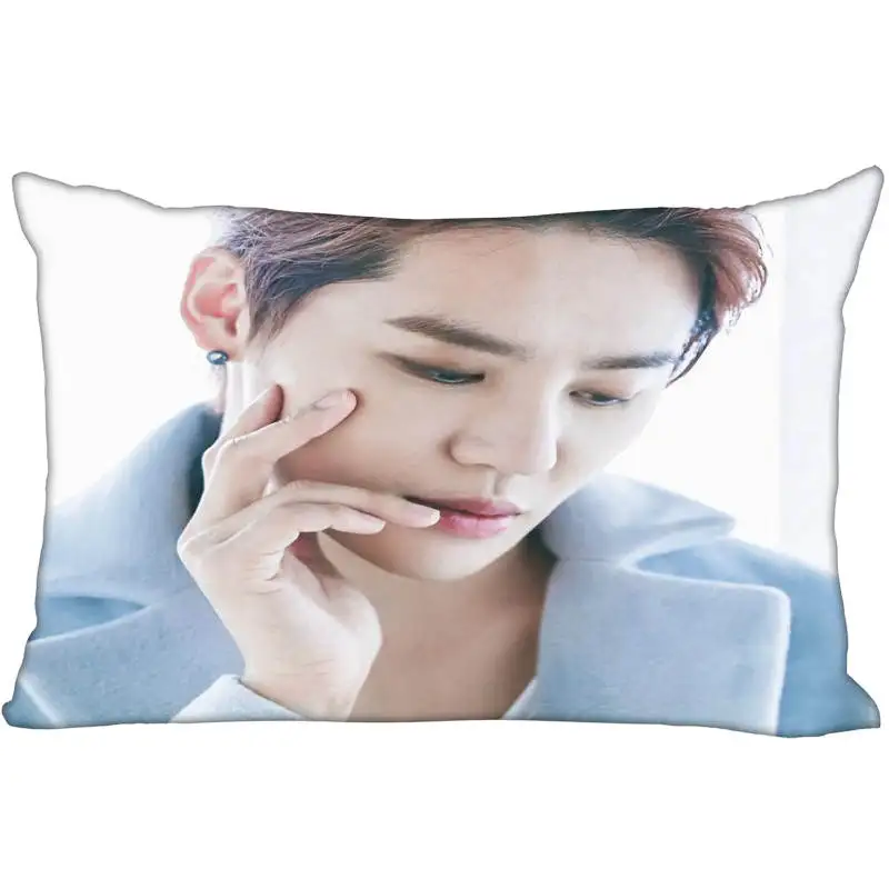 New Arrival Custom JYJ Kim Junsu Satin Pillowcase 35x45cm (one side) Printed Zipper Pillow Cover your image gift | Дом и сад