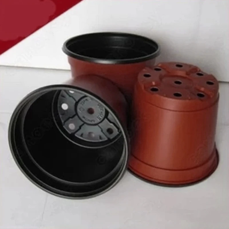 Пластиковый цветочный горшок 100 шт. горшки для растений садовые лотки рассады