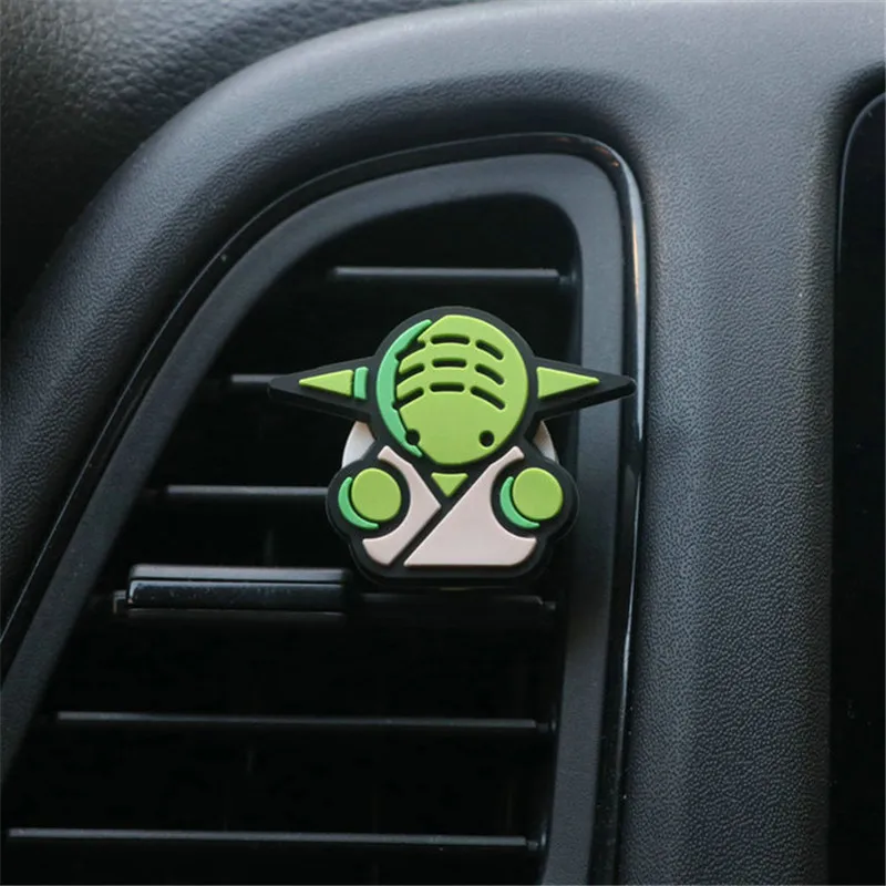 for Yoda Для Человека-паука, капитана мультфильма, мстителя героя, Авто Свежий освежитель воздуха, модный автомобильный Кондиционер, вентиляционный зажим, ароматизатор, универсальный - Название цвета: for Yoda