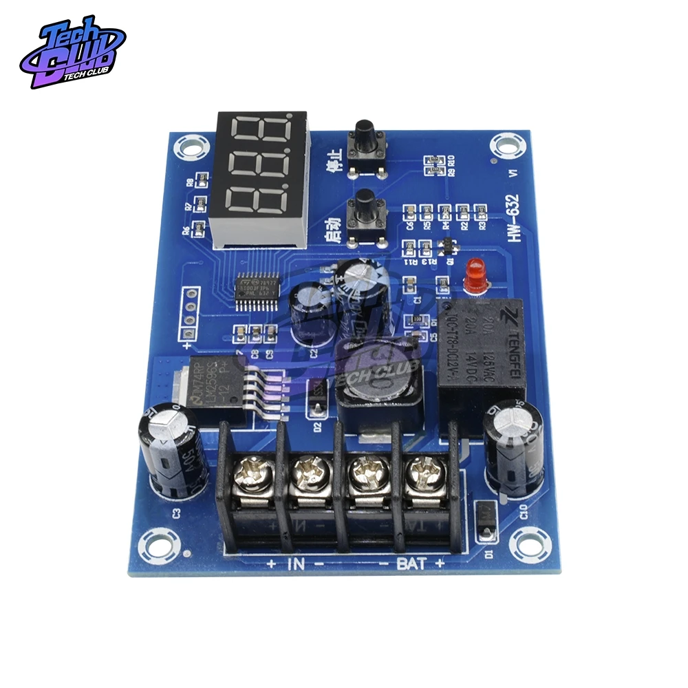 XH-M603 12-24V Charging Control Module Digital LED Display Storage Lithium Battery Charger Switch Protection Board | Инструменты