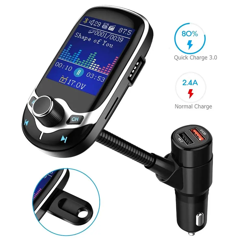 FM трансмиттер KM28 автомобильный с ЖК дисплеем 1 8 дюйма и поддержкой USB|MP3-плееры| |