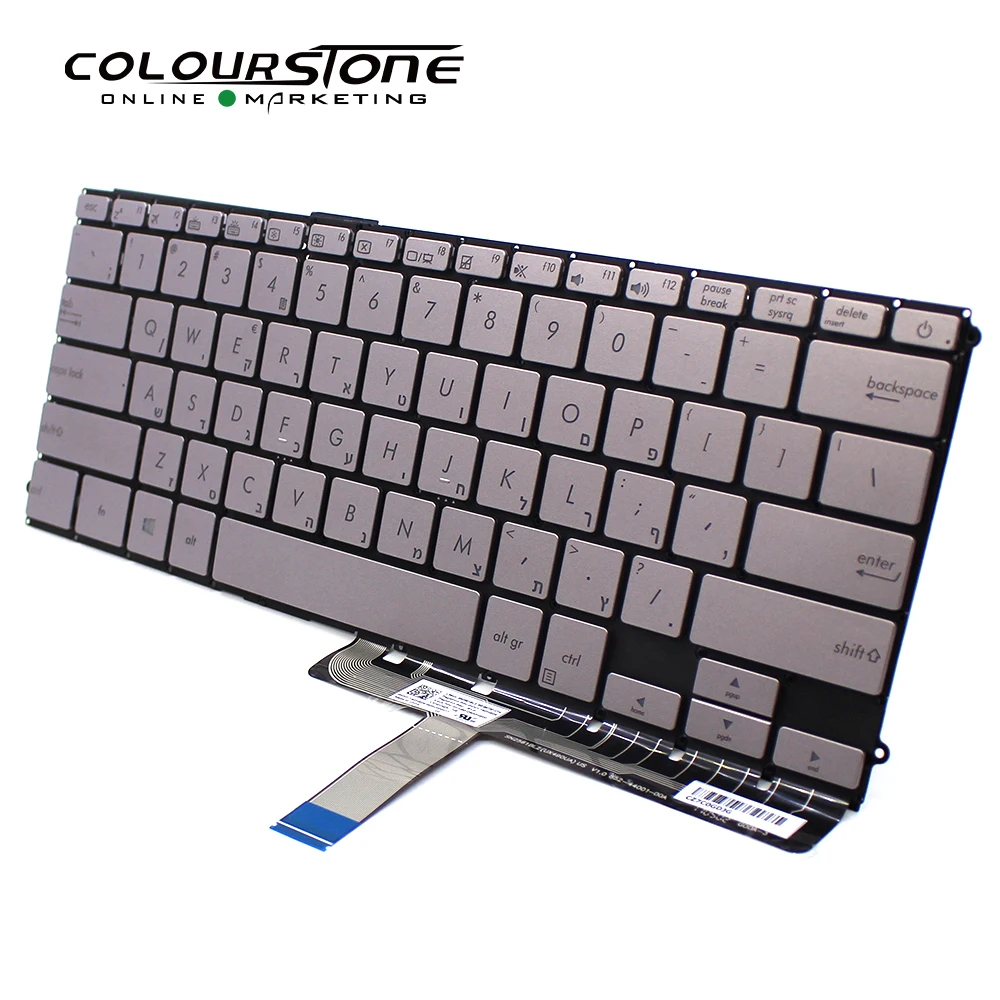 Клавиатура с подсветкой для ноутбука ASUS ZENBOOK UX490 UX490UA серебристая клавиатура