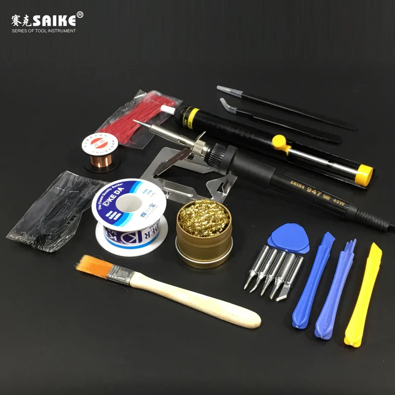 Package 7 SAIKE 947 45 Вт Тепловая паяльник Электрический паяльник сварочный паяльник 220 В - Цвет: Package 7