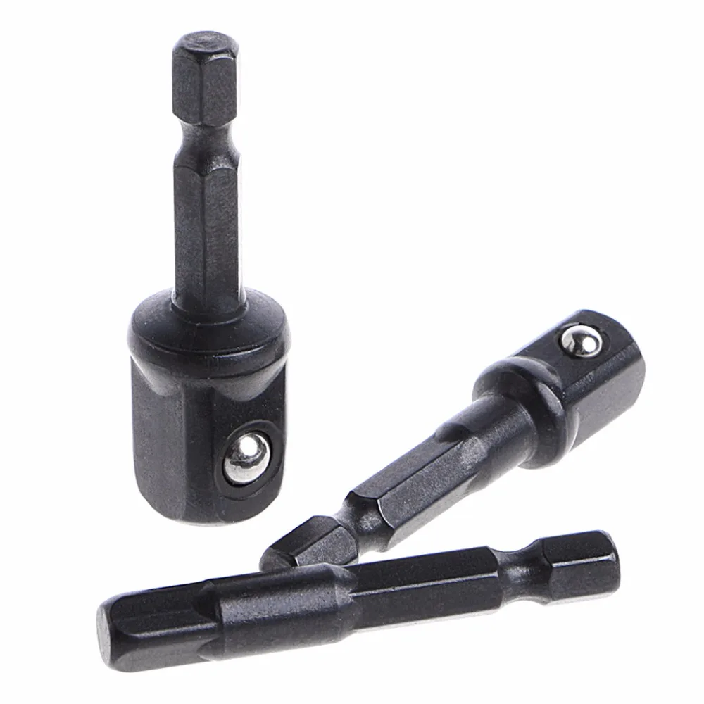 3 шт. набор адаптеров с шестигранным хвостовиком для 1/4 3/8 1/2 дюйма ударный драйвер