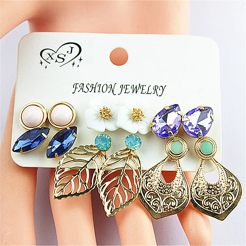 Модные Великолепные женские ювелирные изделия для дня рождения девочек серьги в