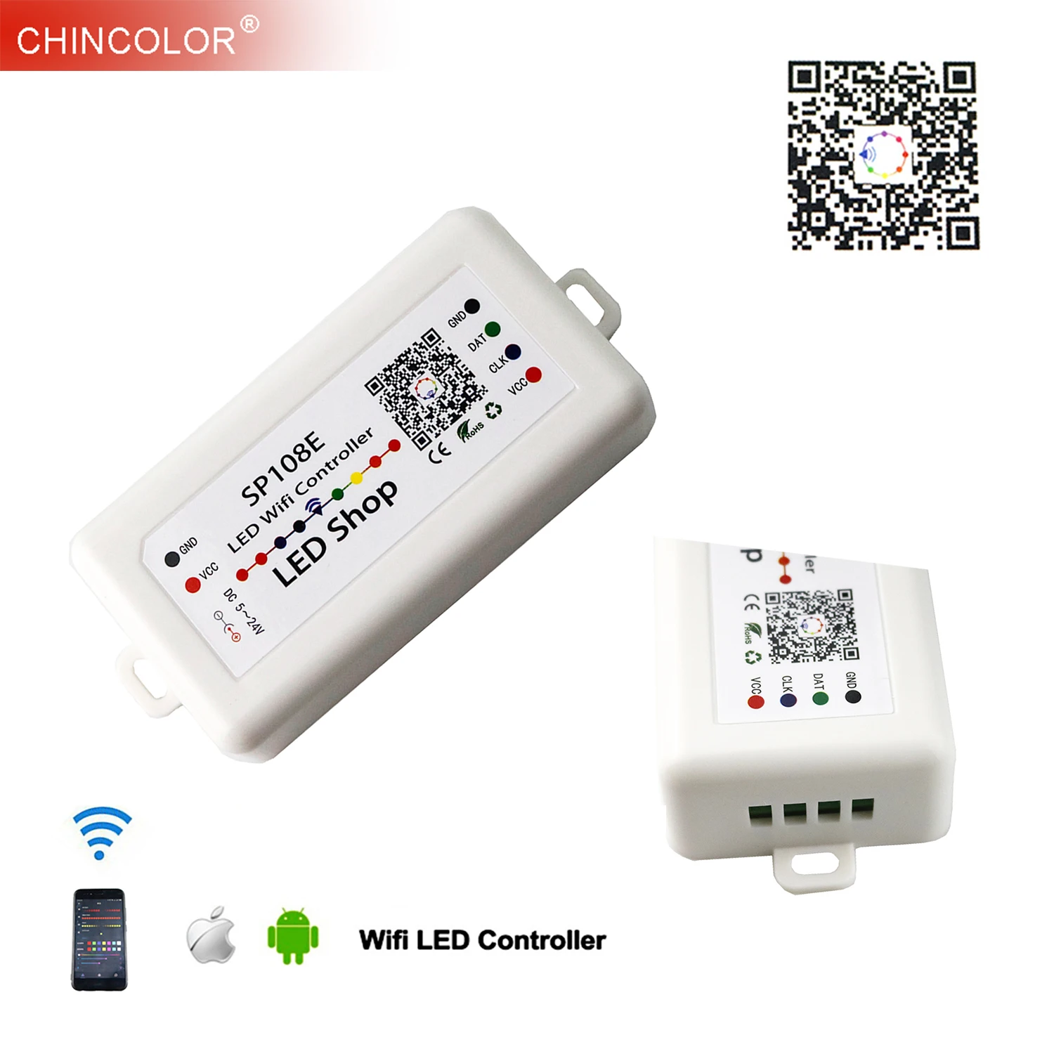 Светодиодный RGB контроль для смартфона с поддержкой Wi Fi iOS Android управление SP108E WS2811