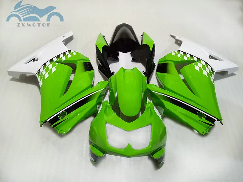 Пользовательские инъекции обтекатели комплект для KAWASAKI 2008- Ninja 250 ZX 250R спортивные Обтекатели комплекты EX250 08 09-14 зеленый мотоцикл части
