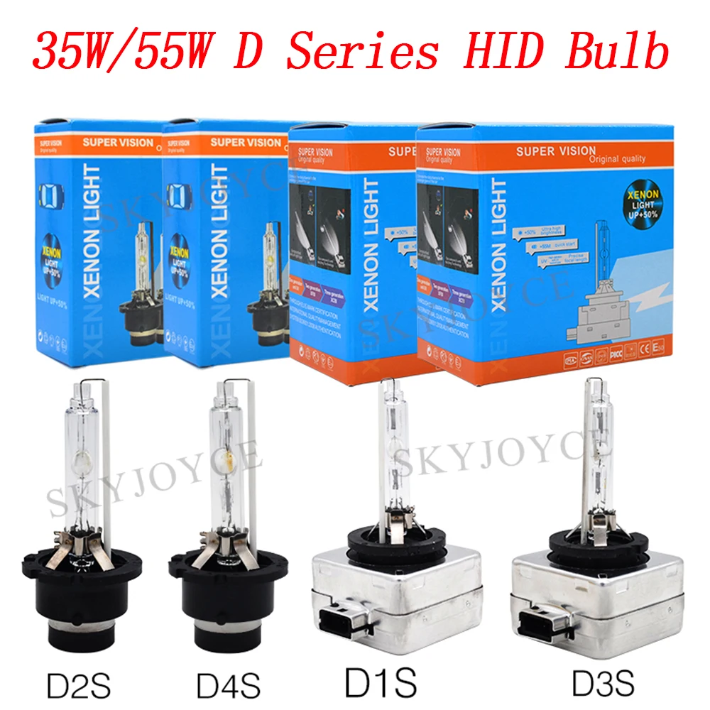 Оптовая продажа автомобильная лампа для фар 35 Вт 55 D1S D3S HIDXenon D2S D4S спрятанная