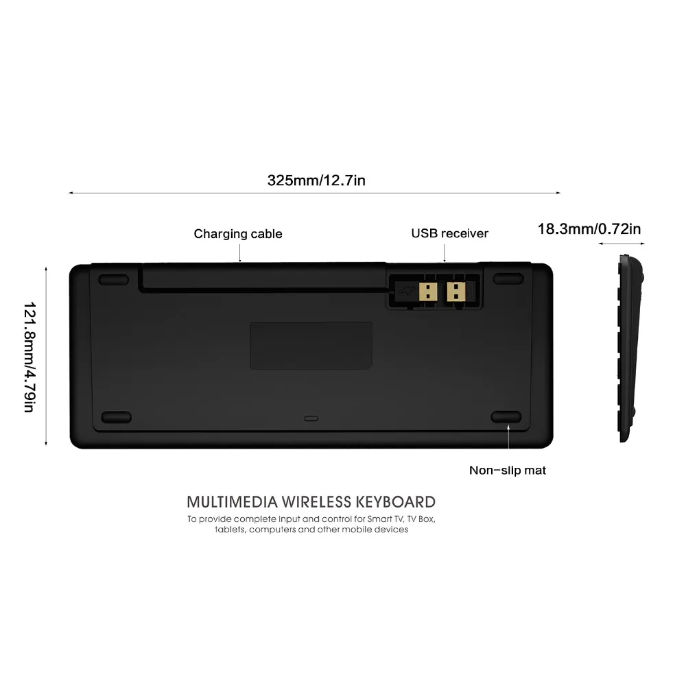 2016 Новинка Русский Английский Rii Мини K18 ultra slim 2.4 г мультимедиа Беспроводной