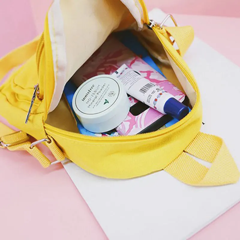 2019 Новая женская маленькая сумка через плечо Mochila Feminina желтая для девочек