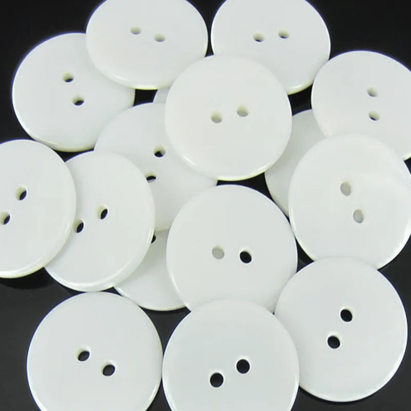 

Круглые пуговицы из смолы белого цвета, 50 шт, 1 дюйм, подходят для шитья или скрапбукинга в диаметре 25 мм.