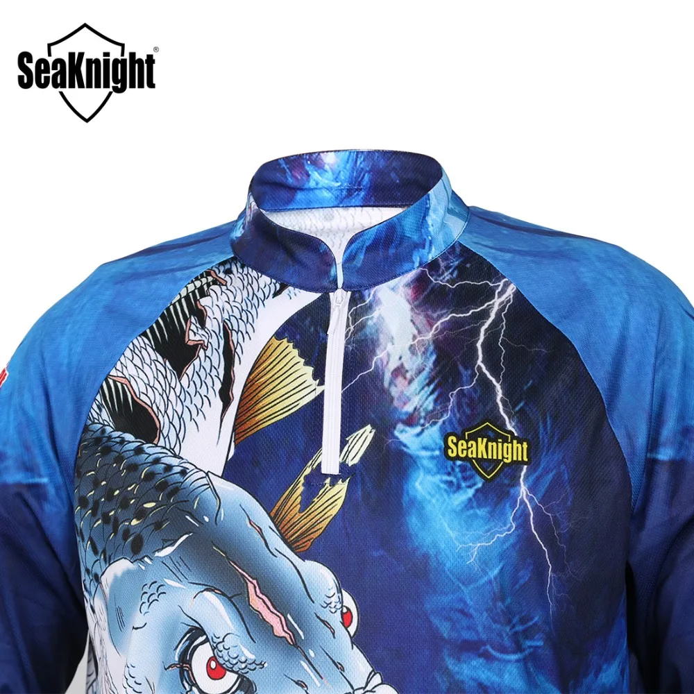 SeaKnight рыболовная одежда SK004 с длинным рукавом и защитой от ультрафиолета летняя