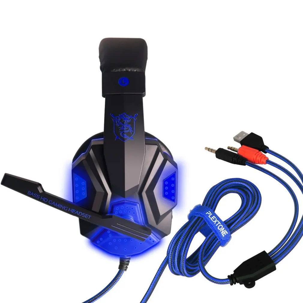 Наушники для игр цветные наушники головная повязка микрофон USB светодиодный