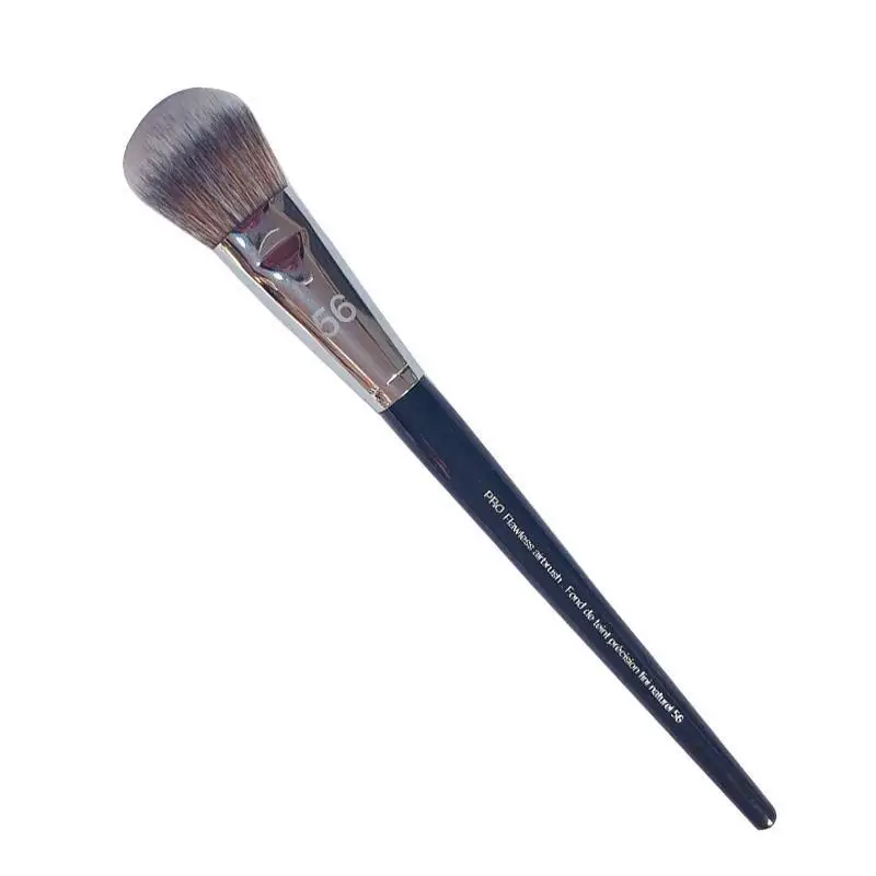 High end Pro Highlight Кисть для макияжа 56# Мягкое синтетическое волокно черная длинная ручка большой блендер для век Кисть для макияжа 1 шт