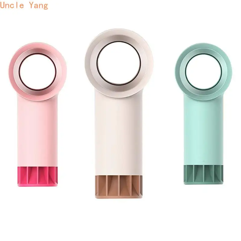 USB ручной вентилятор без лезвия мини кулер лопастей портативный с 3 вентилятором