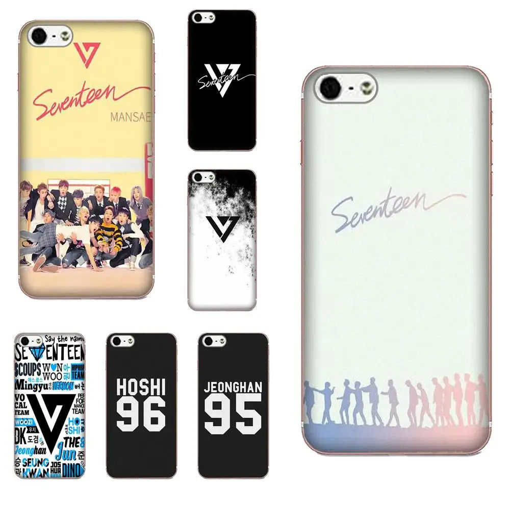 Чехол для мобильного телефона из ТПУ с логотипом Kpop Seventeen Huawei P7 Honor 4C 5A 5C 5X 6 6C 6A 6X 7 7X