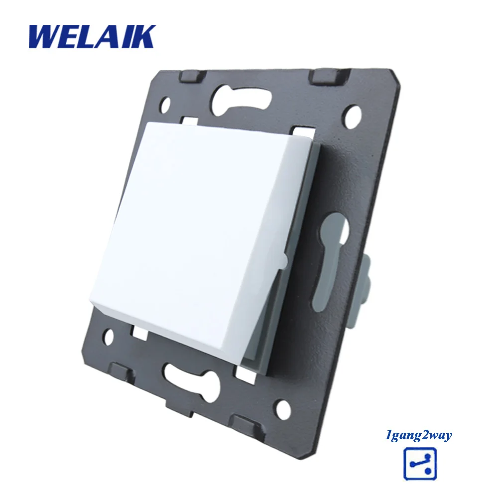 Welaik Кнопка 1Gang2Way переключатель Комплектующие для самостоятельной сборки