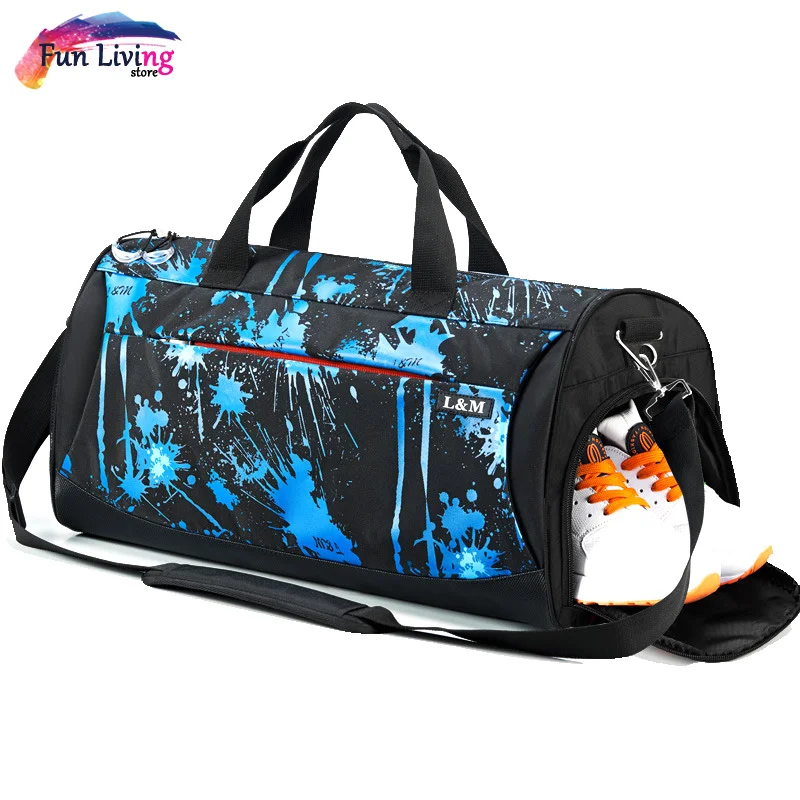 

Sports Gym Bag With Shoes Compartment Lightweight And Durable Travel Duffel Bag For Men Women Business Trip Camping 8 Colors