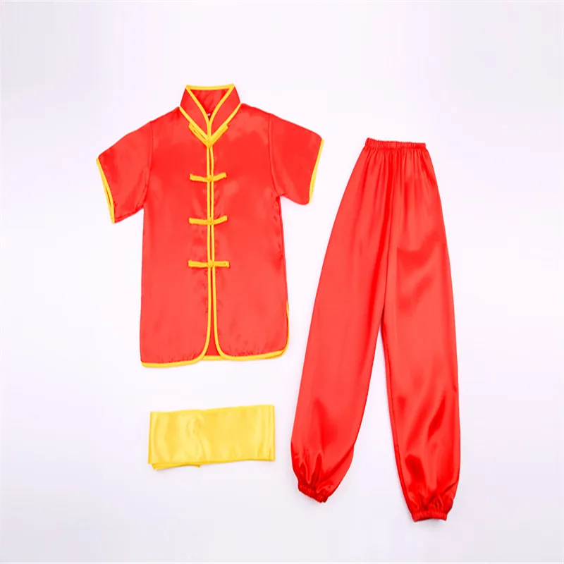 Детский показ боевых искусства тренировка соревнований Тай-Чи кунг-фу одежда с
