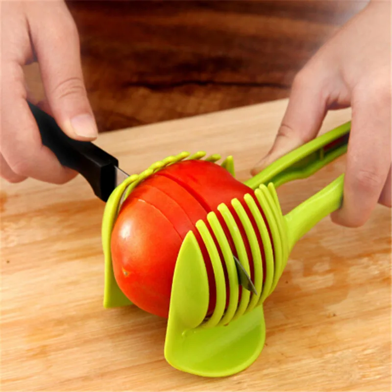 1 шт. пластиковый слайсер для картофеля резак томатов инструмент держатель резки