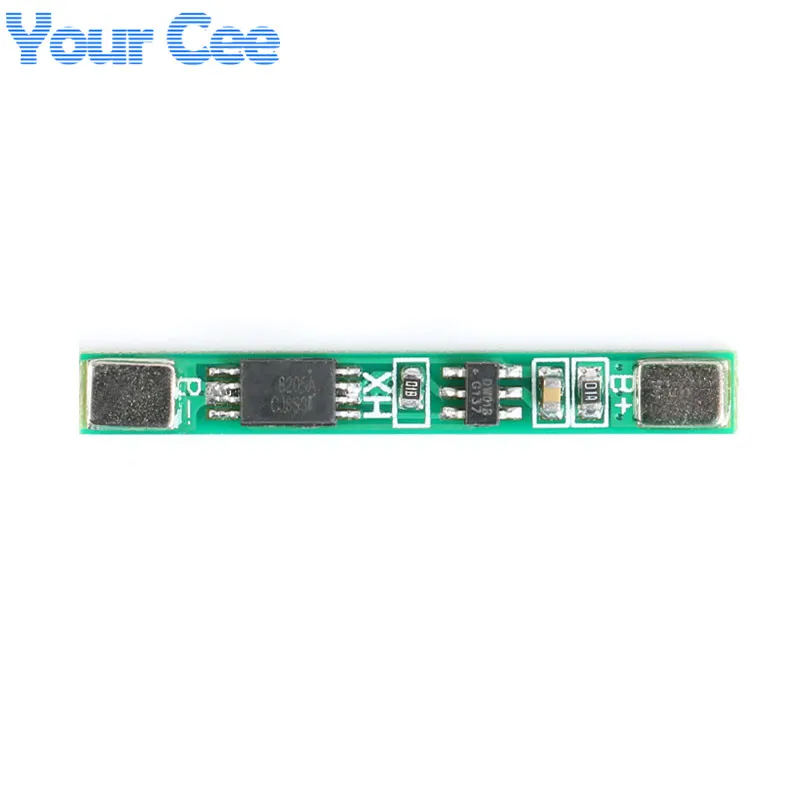 10 шт. 1S 3 7 В 2 а li ion BMS PCM 18650 плата защиты аккумулятора PCB для литий ионный