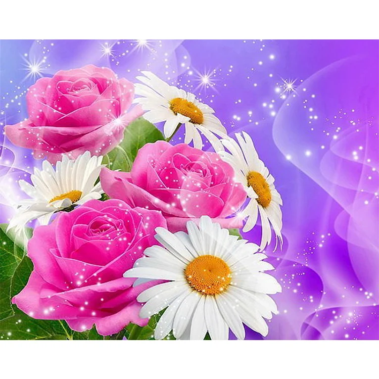 Мозаика вышивки крестом 5D DIY с бриллиантами "Солнечный цветок Роза" для домашнего декора.