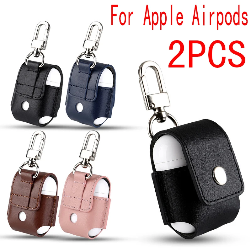 2 шт. чехол Aipods для Iphone Airpods чехлы кожаные Роскошные Irpod Ear Pods защитный Прямая