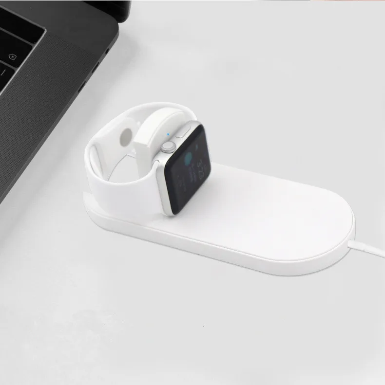 Беспроводное зарядное устройство FEBIDEA 2 в 1 для iphone X 8 Plus applewatch 3 Airpower XR XS MAS