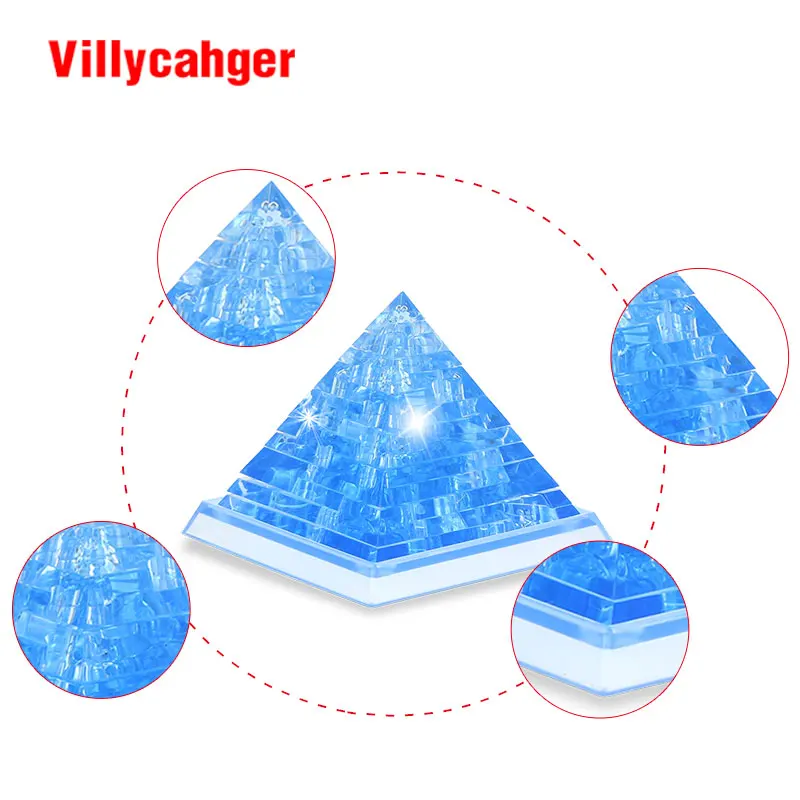 

42pcs 3D Puzzle Jigsaw Model DIY pyramid Intellectual Toy Furnish Gadget Children Educational Toys Gift FOR KID 9005
