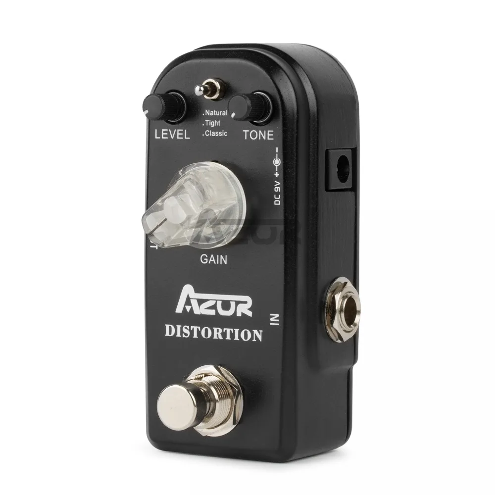 AZOR AP-302 мини-гитарный эффект педаль искажения гитарные эффекты 3 режима Azor мини-педаль аксессуары для гитары