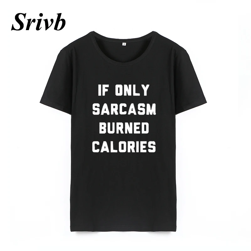 Srivb If Only Sarcasm Женские топы с буквенным принтом Свободные корейские модные женские