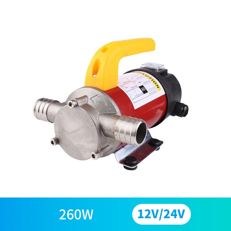 12V 24V Портативный электрический топливный насос постоянного тока нержавеющая сталь Электрический масляный насос