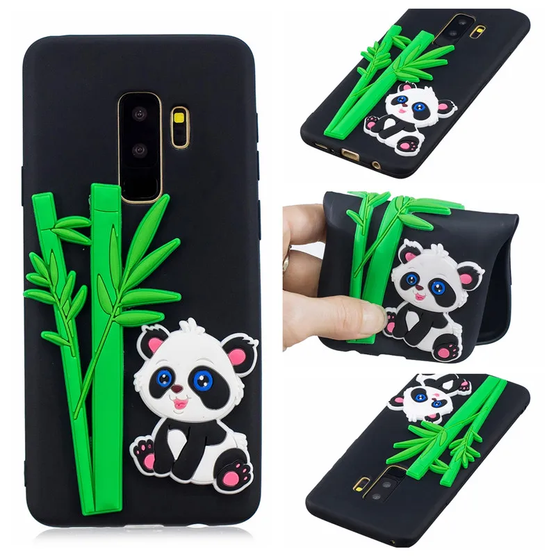 3D Panda Собака Мягкий силиконовый Карамельный цвет чехол для телефона samsung Galaxy S8 S9
