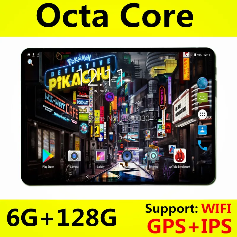 Планшеты Android 8 0 планшет 10 дюймов для Google Play IPS экран Восьмиядерный SIM 3G 4G LTE WIFI GPS RAM 4