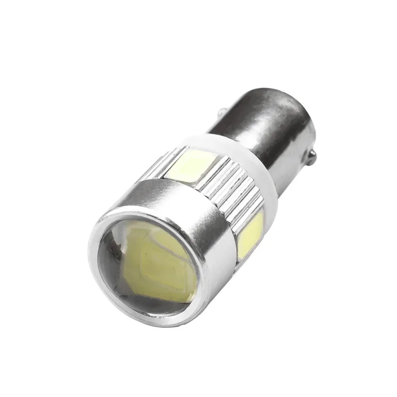 100 шт. BA9S T4W 6SMD 5730 Светодиодная лампа для салона автомобиля T11 6 SMD 5630 автомобильная