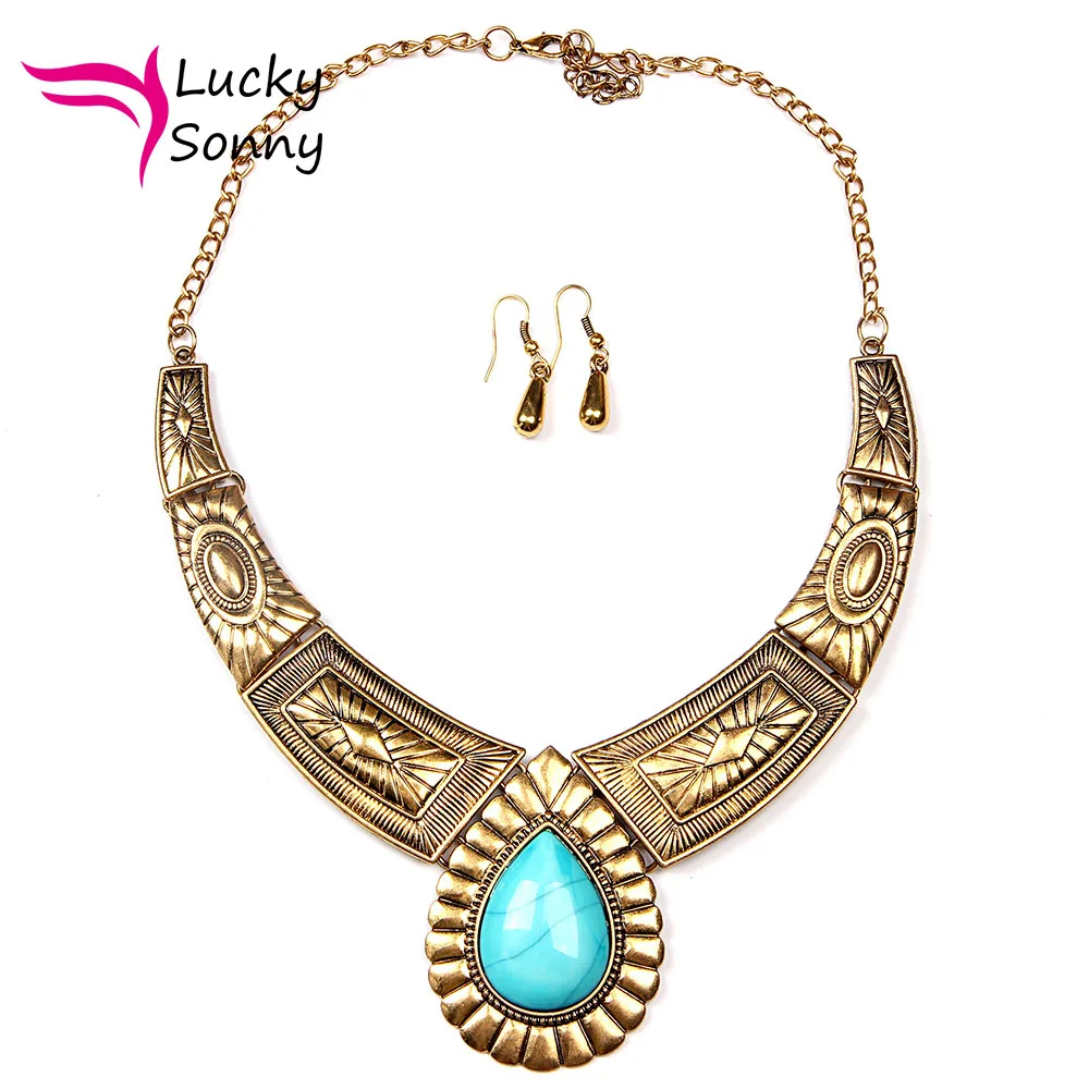 

Lucky Sonny New Choker Necklace Statement Bohemian Necklace & Pendants Vintage Coin Silver Maxi Necklace Women Fine Jewelry