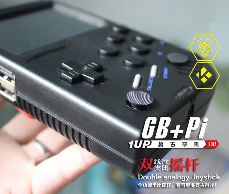 Двойной джойстик аркадная ручная игра Raspberry Pi Ретро gameboy игровая консоль супер HD