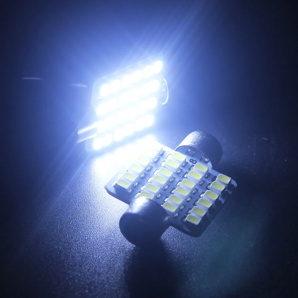 500X 31 мм 36 39 41 холодный белый C5W светодиодный Festoon светильник 1206 24 SMD 24Led купольная