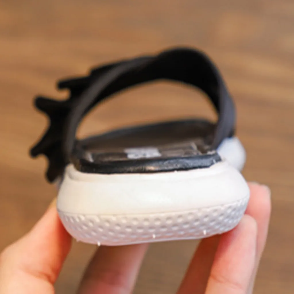 

2020 Summer Slippers Kids Terlik Toddler Kids Leather Slipper Casual Sandals Shoes Floor Family Shoes Beach Sandals