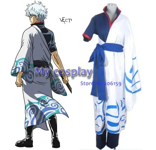 

Аниме Gintama косплей одежда-Серебряная Душа Саката гинтоки мужской косплей вечеринка костюм для Хэллоуина Бесплатная доставка