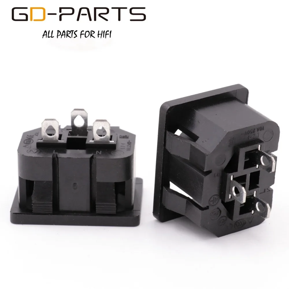 GD-PARTS защелкивающийся разъем питания IEC320 C14 сетевой адаптер розеток переменного