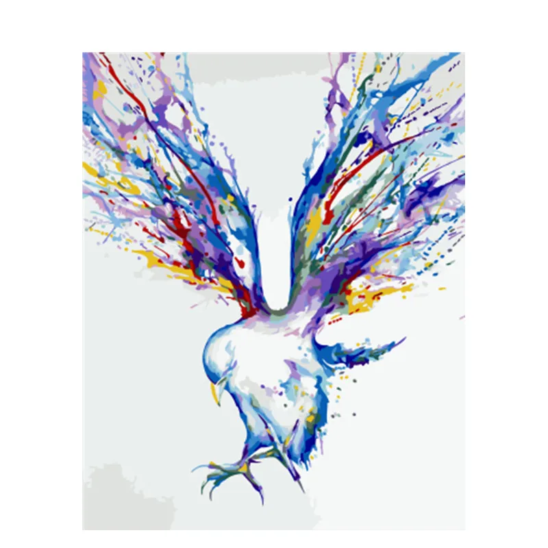 GX3496 DRAWJOY обрамленная картина тигр DIY картина по номерам Красочная картина домашний декор для гостиной уникальные подарки GX24661 - Цвет: GX3496