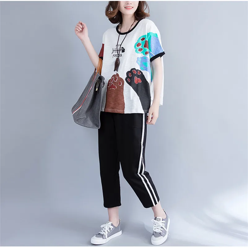 Лето 2017 г. белый круглый Средства ухода за кожей Шеи Для женщин футболка хлопок