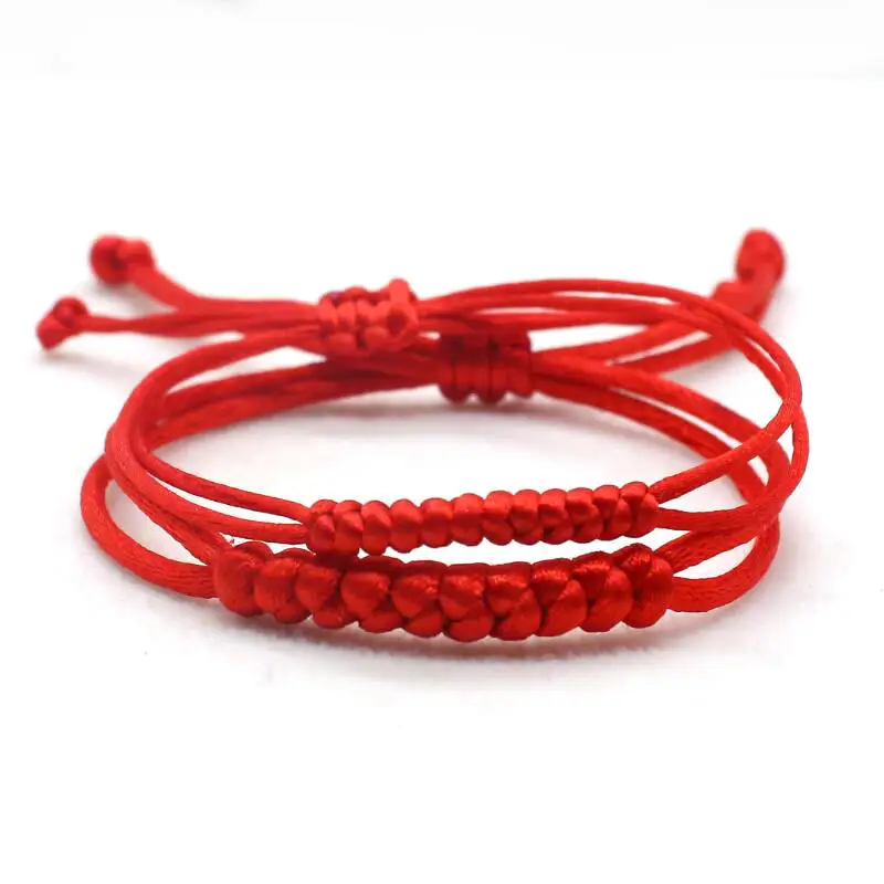 Модный женский браслет с Красной веревкой очаровательные красные веревки King Kong