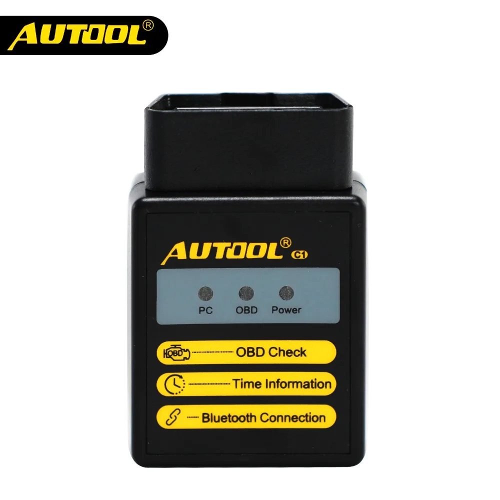 AUTOOL C1 ELM327 V1.5 Wi-Fi Bluetooth OBD2 ELM 327 сканер OBD 2 Автомобильный диагностический инструмент автомобильный считыватель кодов сканирование OBDII 2 адаптер