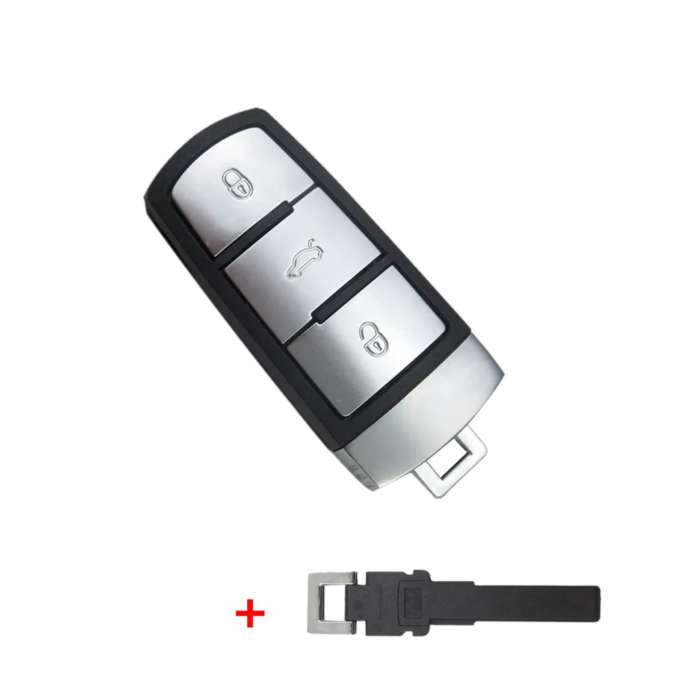Okeytech 3/4 кнопки умный Автомобильный ключ оболочка для Volkswagen Magotan Passat CC дистанционный смарт-карта Замена с ключом