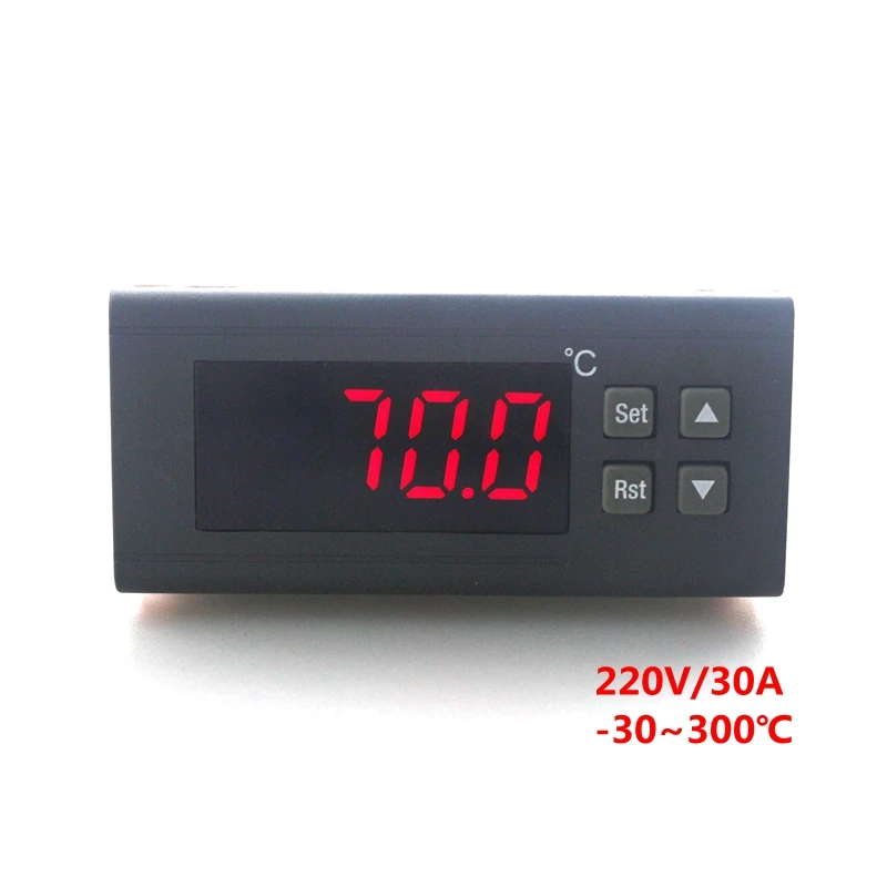 220 V/30A RC-114M цифровой регулятор температуры релейный выход-30~ 300 градусов термостат с 2 м NTC датчик