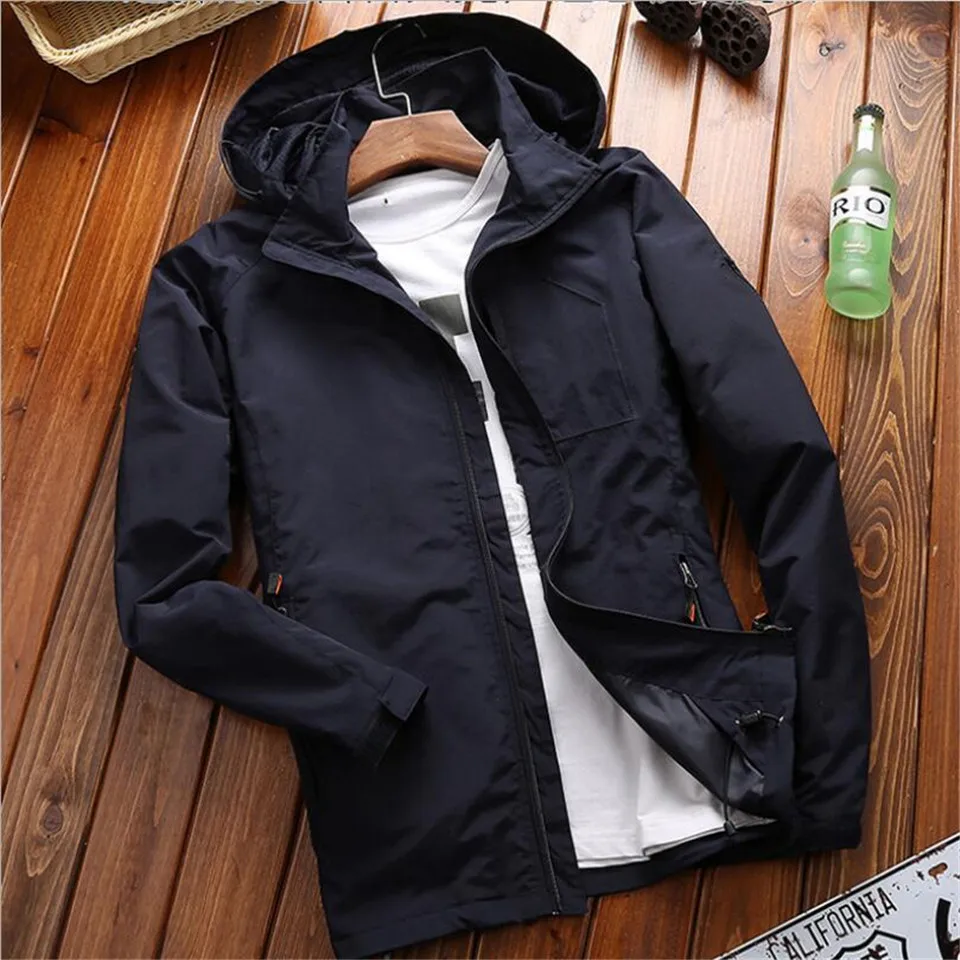ROHOPO ветровка куртка водонепроницаемый с капюшоном воротник охотничий жилет для